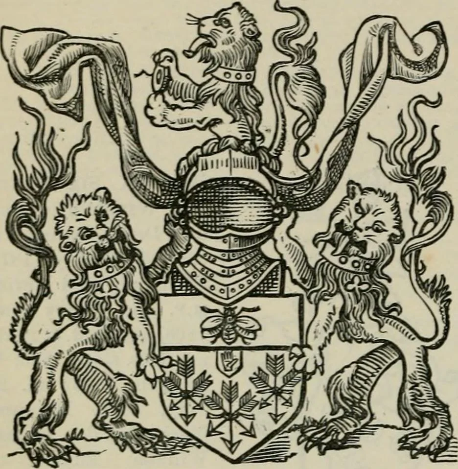 An illustration from The peerage, baronetage, and knightage of the British Empire : for 1882, 1883, leaf 525