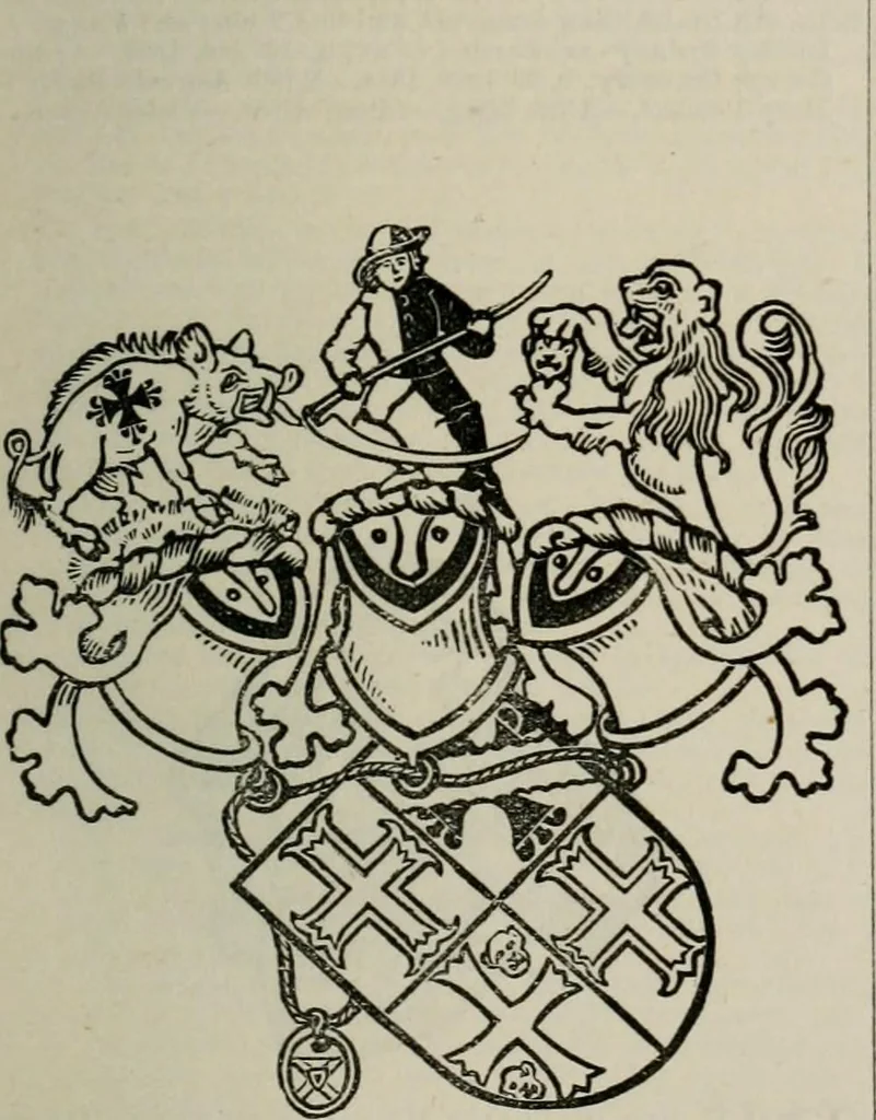 An illustration from The peerage, baronetage, and knightage of the British Empire : for 1882, 1883, leaf 538