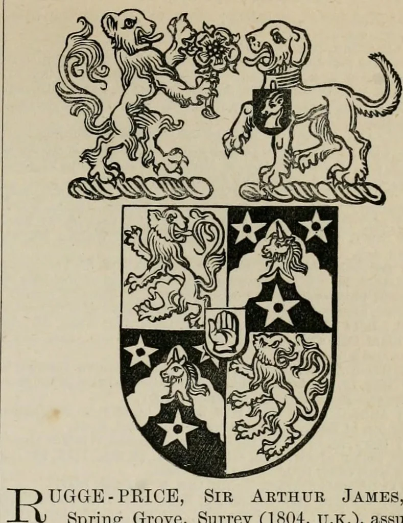 An illustration from The peerage, baronetage, and knightage of the British Empire : for 1882, 1883, leaf 550