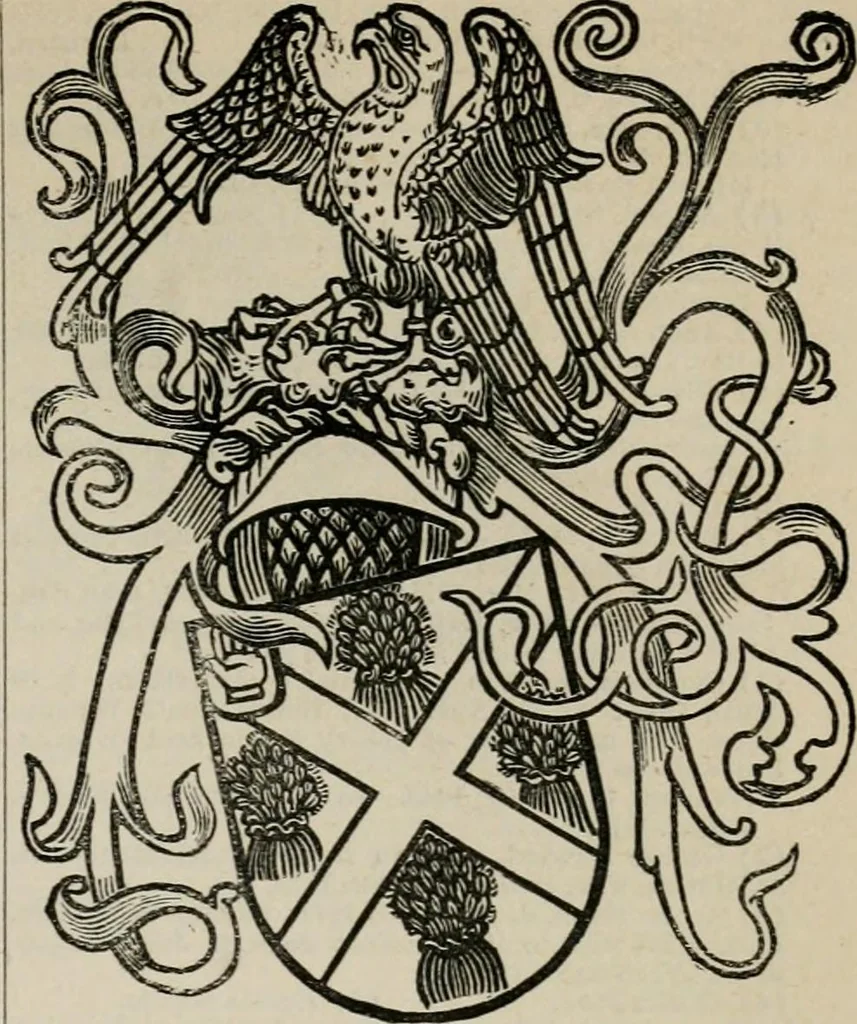 An illustration from The peerage, baronetage, and knightage of the British Empire : for 1882, 1883, leaf 560