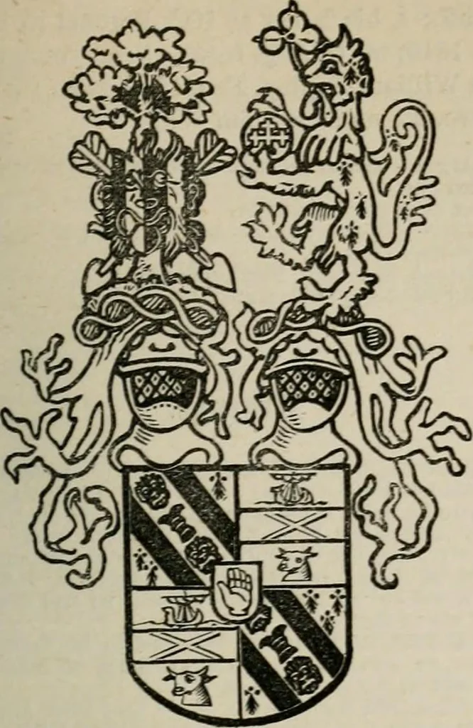 An illustration from The peerage, baronetage, and knightage of the British Empire : for 1882, 1883, leaf 564