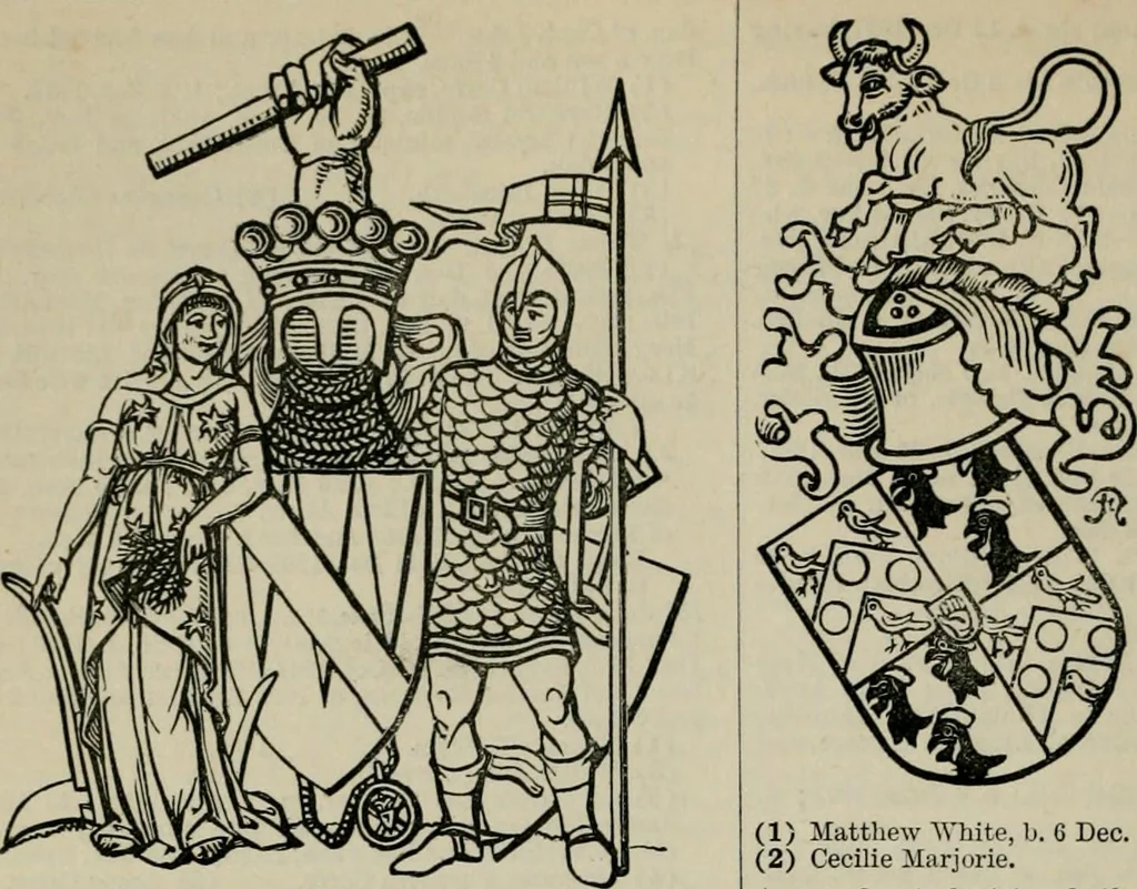 An illustration from The peerage, baronetage, and knightage of the British Empire : for 1882, 1883, leaf 567