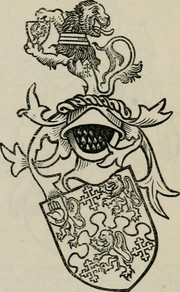 An illustration from The peerage, baronetage, and knightage of the British Empire : for 1882, 1883, leaf 568
