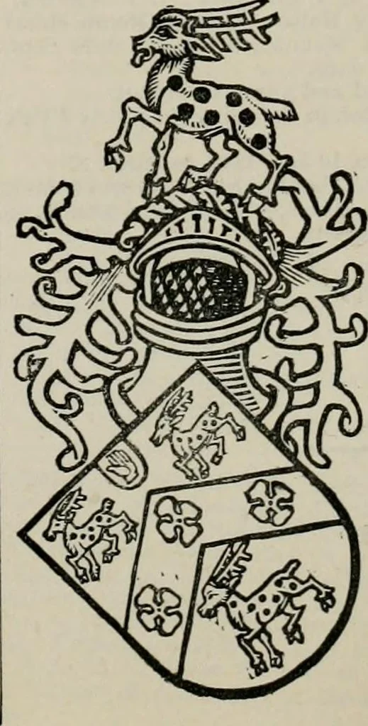 An illustration from The peerage, baronetage, and knightage of the British Empire : for 1882, 1883, leaf 572