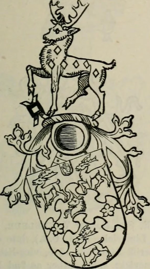 An illustration from The peerage, baronetage, and knightage of the British Empire : for 1882, 1883, leaf 574