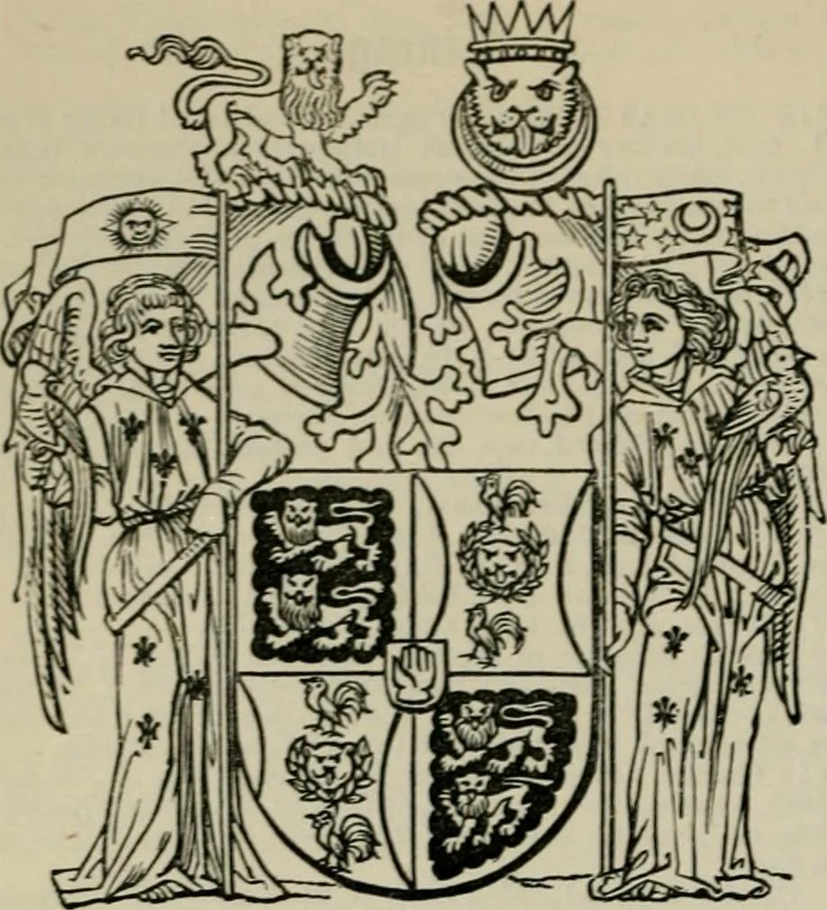 An illustration from The peerage, baronetage, and knightage of the British Empire : for 1882, 1883, leaf 581