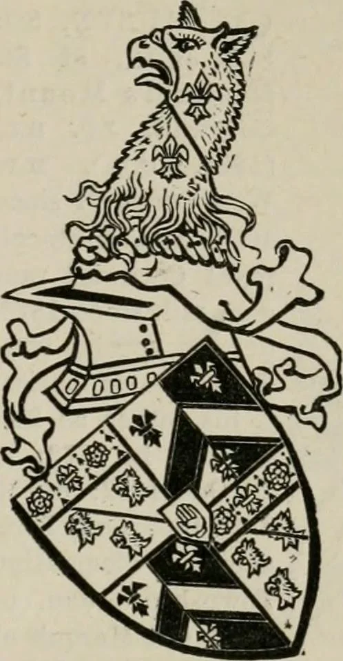 An illustration from The peerage, baronetage, and knightage of the British Empire : for 1882, 1883, leaf 584