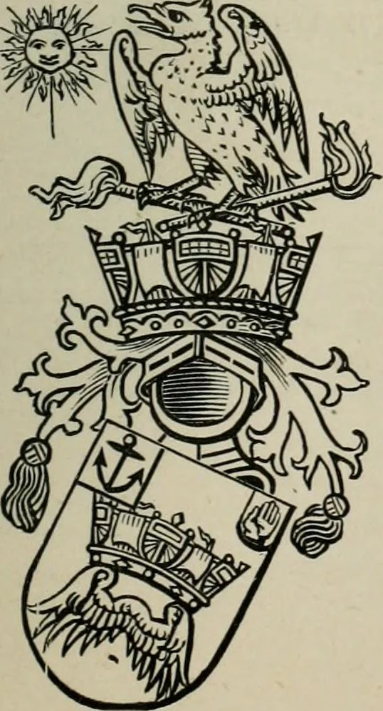 An illustration from The peerage, baronetage, and knightage of the British Empire : for 1882, 1883, leaf 594