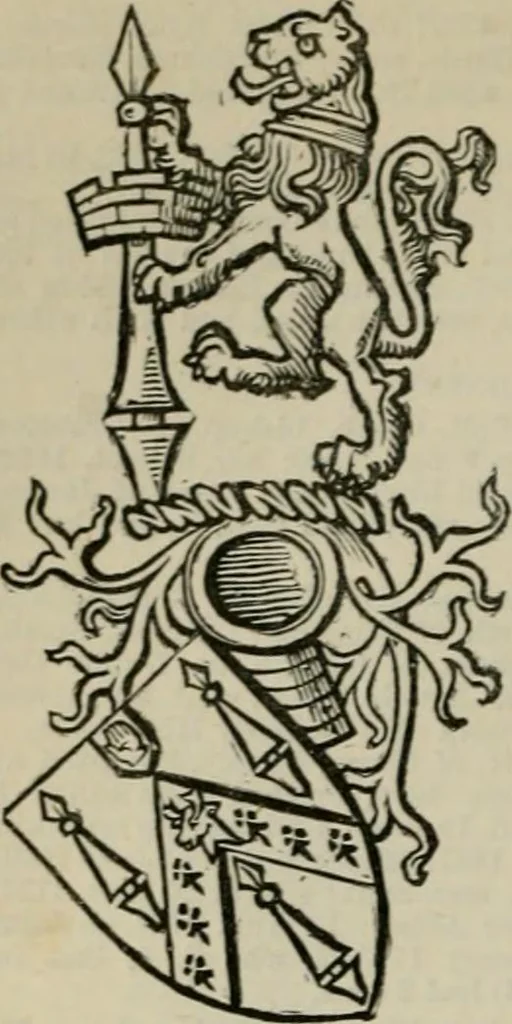 An illustration from The peerage, baronetage, and knightage of the British Empire : for 1882, 1883, leaf 615