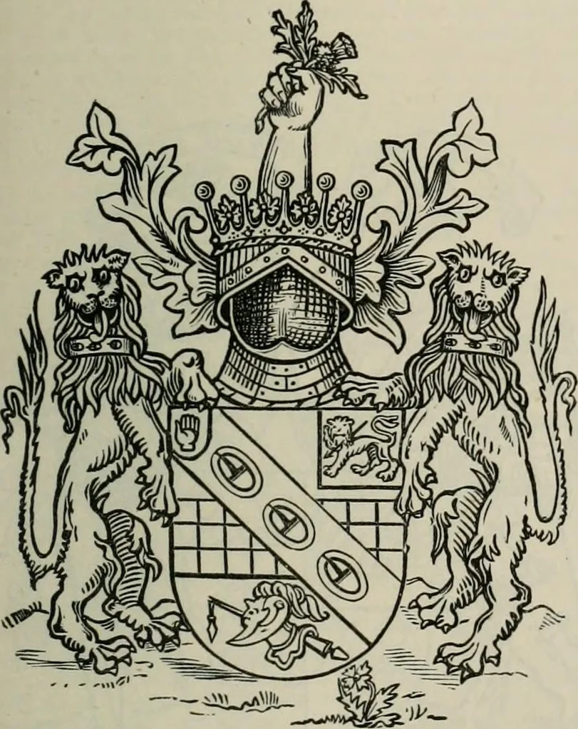 An illustration from The peerage, baronetage, and knightage of the British Empire : for 1882, 1883, leaf 618