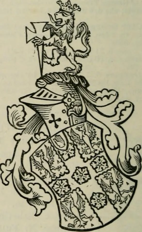 An illustration from The peerage, baronetage, and knightage of the British Empire : for 1882, 1883, leaf 627