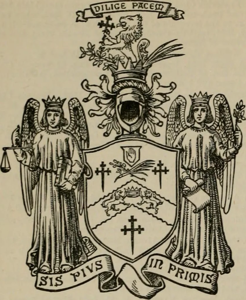 An illustration from The peerage, baronetage, and knightage of the British Empire : for 1882, 1883, leaf 63