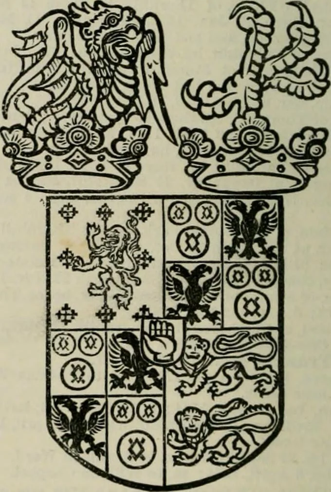 An illustration from The peerage, baronetage, and knightage of the British Empire : for 1882, 1883, leaf 639