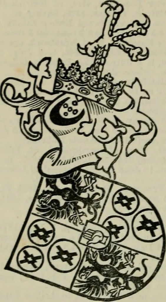 An illustration from The peerage, baronetage, and knightage of the British Empire : for 1882, 1883, leaf 641