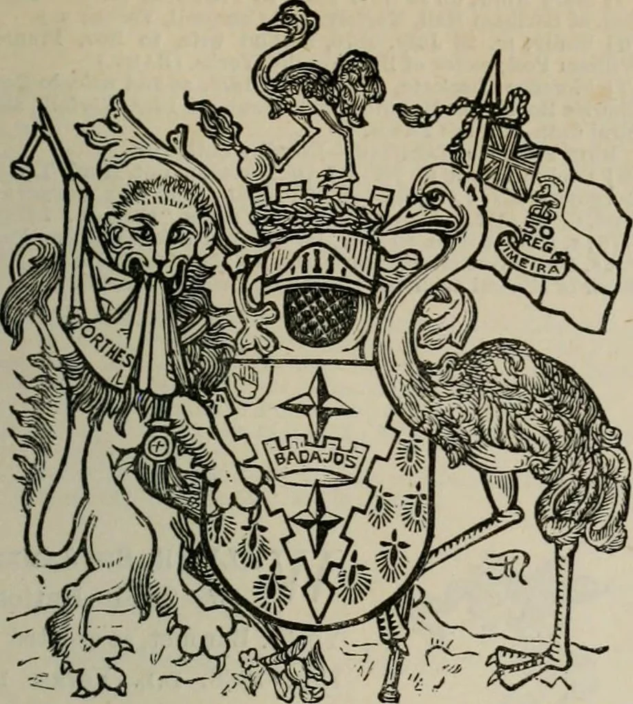 An illustration from The peerage, baronetage, and knightage of the British Empire : for 1882, 1883, leaf 670