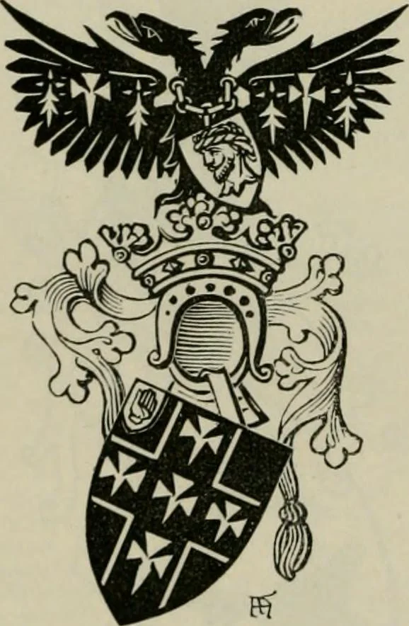 An illustration from The peerage, baronetage, and knightage of the British Empire : for 1882, 1883, leaf 675