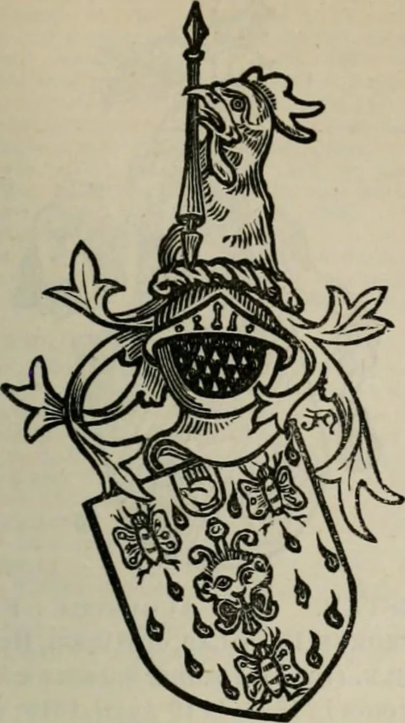 An illustration from The peerage, baronetage, and knightage of the British Empire : for 1882, 1883, leaf 680