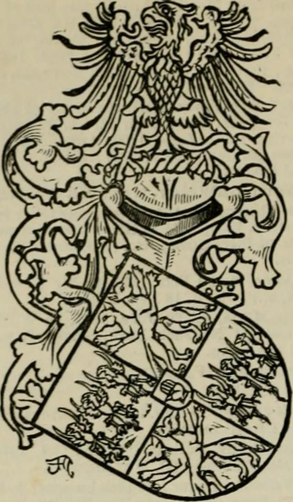 An illustration from The peerage, baronetage, and knightage of the British Empire : for 1882, 1883, leaf 693
