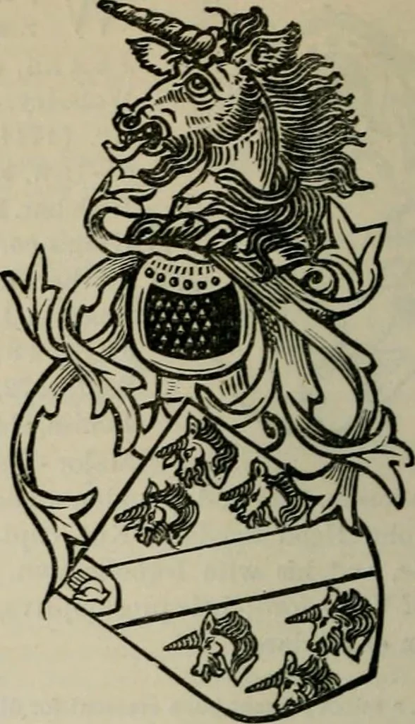 An illustration from The peerage, baronetage, and knightage of the British Empire : for 1882, 1883, leaf 707
