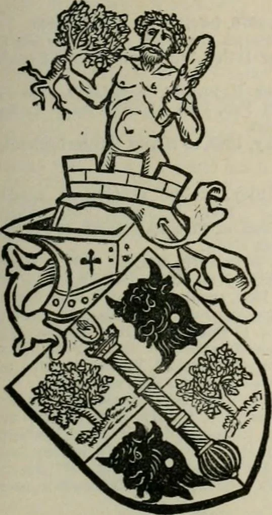 An illustration from The peerage, baronetage, and knightage of the British Empire : for 1882, 1883, leaf 708