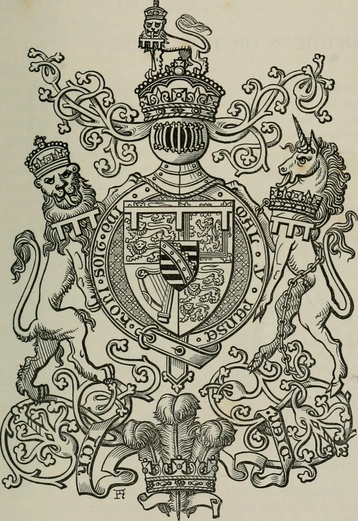 An illustration from The peerage, baronetage, and knightage of the British Empire : for 1882, 1883, leaf 806