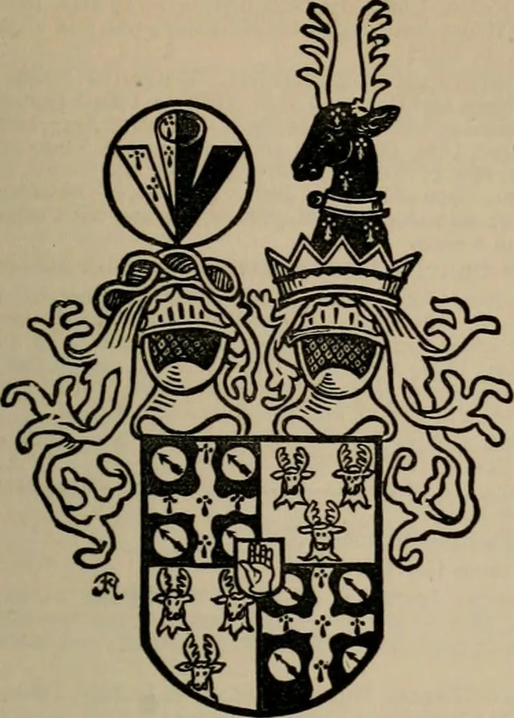 An illustration from The peerage, baronetage, and knightage of the British Empire : for 1882, 1883, leaf 96