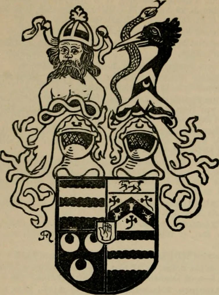 An illustration from The peerage, baronetage, and knightage of the British Empire : for 1882, 1883, leaf 97