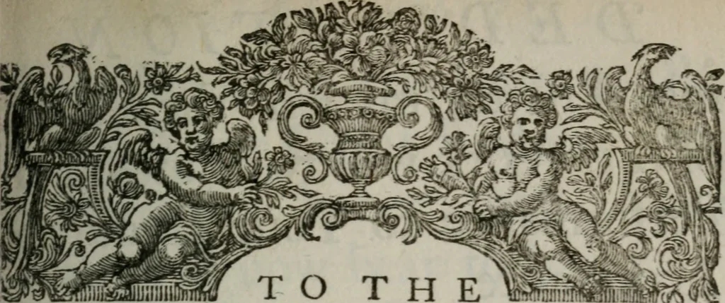 An illustration from The peerage of England : containing a genealogical and historical account of all the peers of England ... : collected from records, old wills, authentick manuscripts, our most approv'd historians, and other authorities, 1735, leaf 10