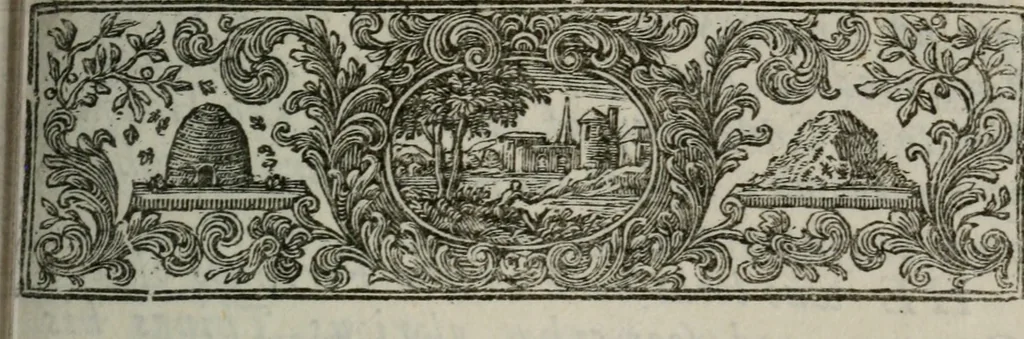 An illustration from The peerage of England : containing a genealogical and historical account of all the peers of England ... : collected from records, old wills, authentick manuscripts, our most approv'd historians, and other authorities, 1735, leaf 14