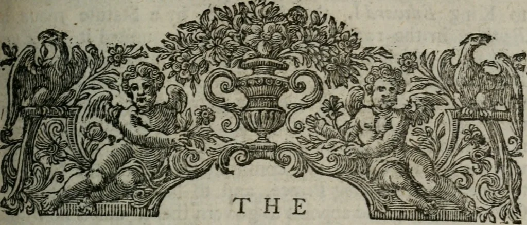 An illustration from The peerage of England : containing a genealogical and historical account of all the peers of England ... : collected from records, old wills, authentick manuscripts, our most approv'd historians, and other authorities, 1735, leaf 34