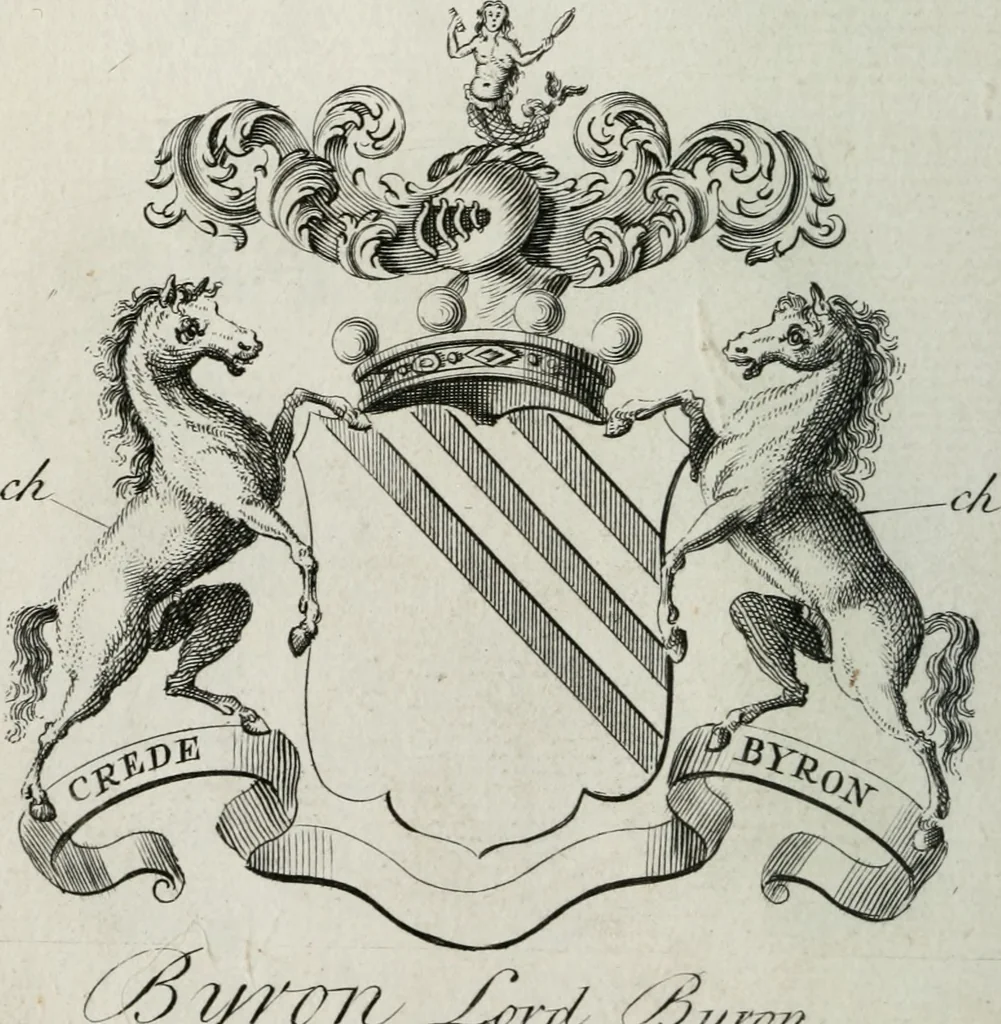 An illustration from The peerage of England : containing a genealogical and historical account of all the peers of England ... : collected from records, old wills, authentick manuscripts, our most approv'd historians, and other authorities, 1735, leaf 43