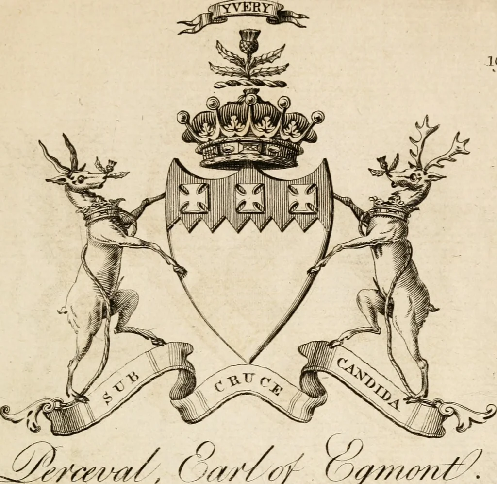 An illustration from The peerage of Ireland : or, A genealogical history of the present nobility of that kingdom, 1789, leaf 14