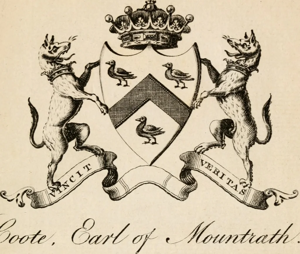 An illustration from The peerage of Ireland : or, A genealogical history of the present nobility of that kingdom, 1789, leaf 6