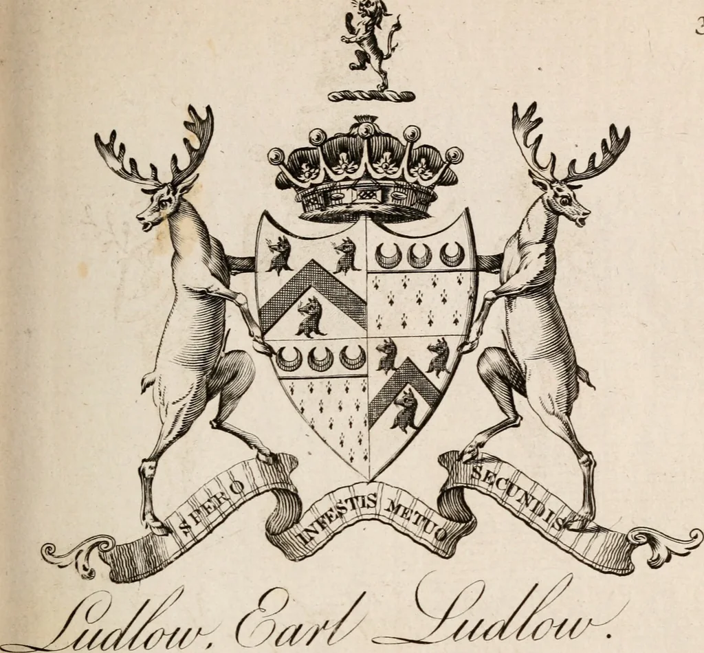 An illustration from The peerage of Ireland : or, A genealogical history of the present nobility of that kingdom, 1789, leaf 14