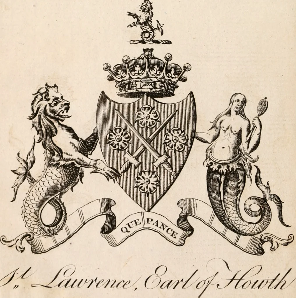 An illustration from The peerage of Ireland : or, A genealogical history of the present nobility of that kingdom, 1789, leaf 23