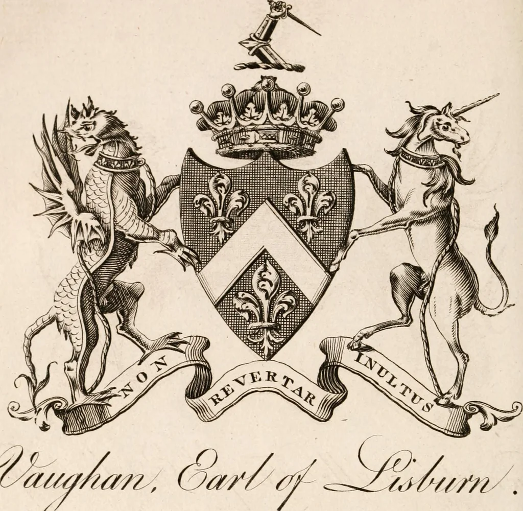 An illustration from The peerage of Ireland : or, A genealogical history of the present nobility of that kingdom, 1789, leaf 31