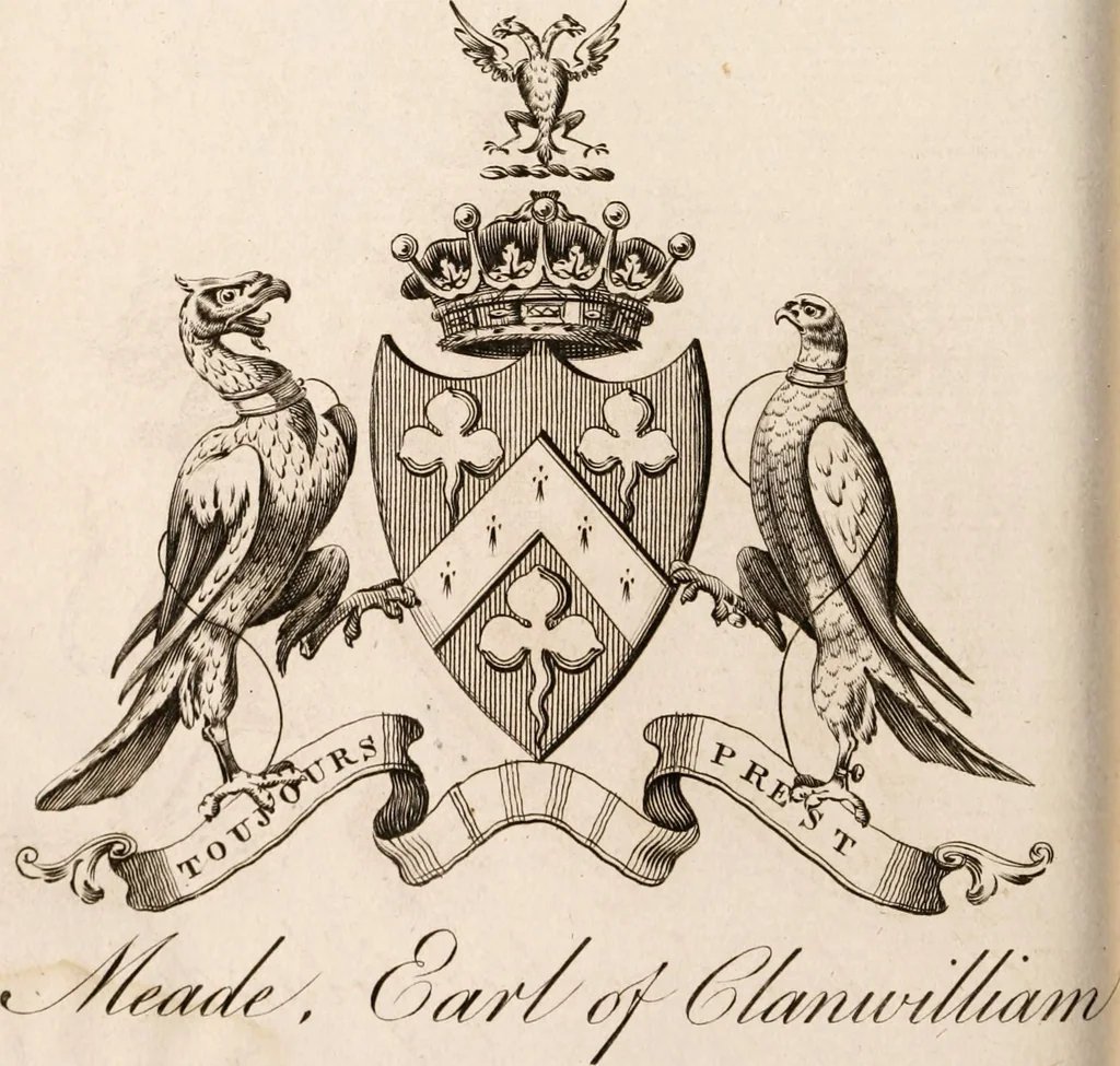 An illustration from The peerage of Ireland : or, A genealogical history of the present nobility of that kingdom, 1789, leaf 31