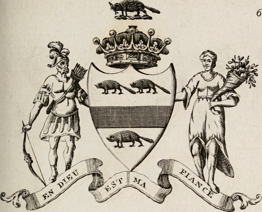 An illustration from The peerage of Ireland : or, A genealogical history of the present nobility of that kingdom, 1789, leaf 40