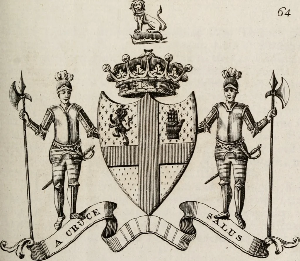 An illustration from The peerage of Ireland : or, A genealogical history of the present nobility of that kingdom, 1789, leaf 40