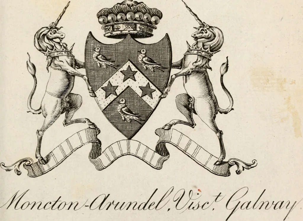 An illustration from The peerage of Ireland : or, A genealogical history of the present nobility of that kingdom, 1789, leaf 26