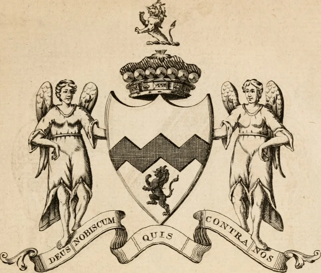 An illustration from The peerage of Ireland : or, A genealogical history of the present nobility of that kingdom, 1789, leaf 30
