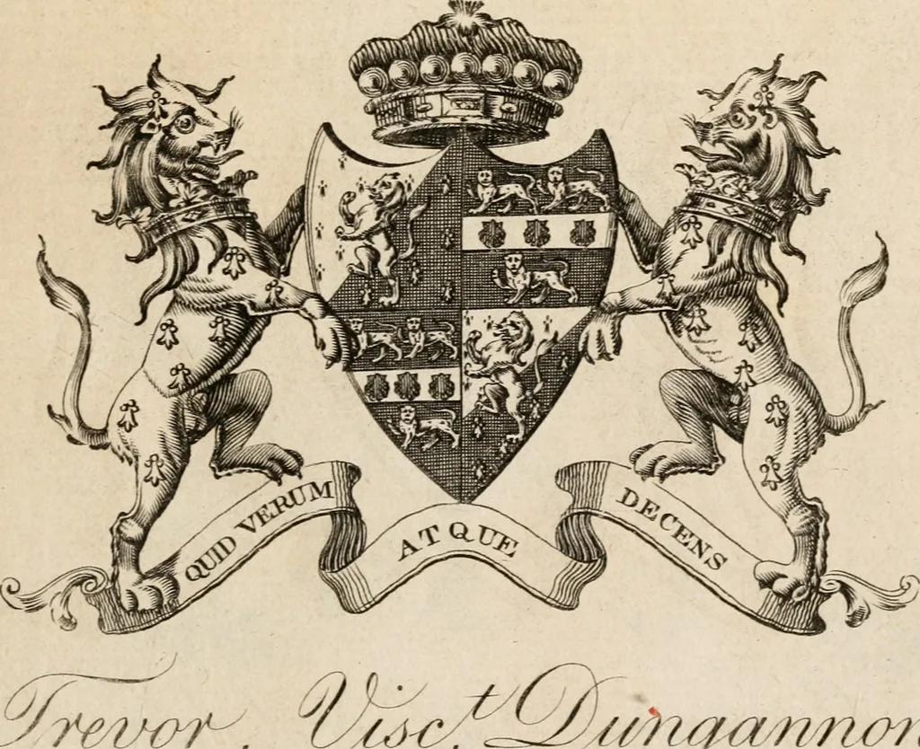 An illustration from The peerage of Ireland : or, A genealogical history of the present nobility of that kingdom, 1789, leaf 30