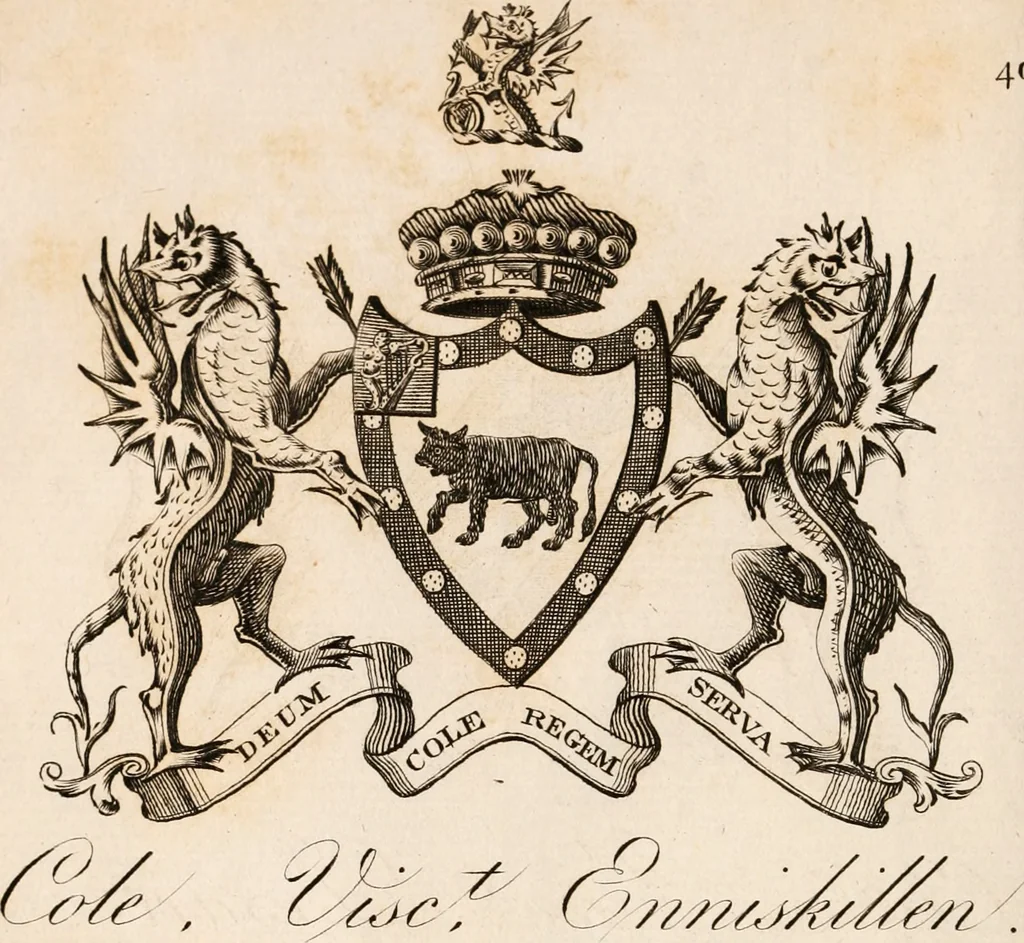 An illustration from The peerage of Ireland : or, A genealogical history of the present nobility of that kingdom, 1789, leaf 11