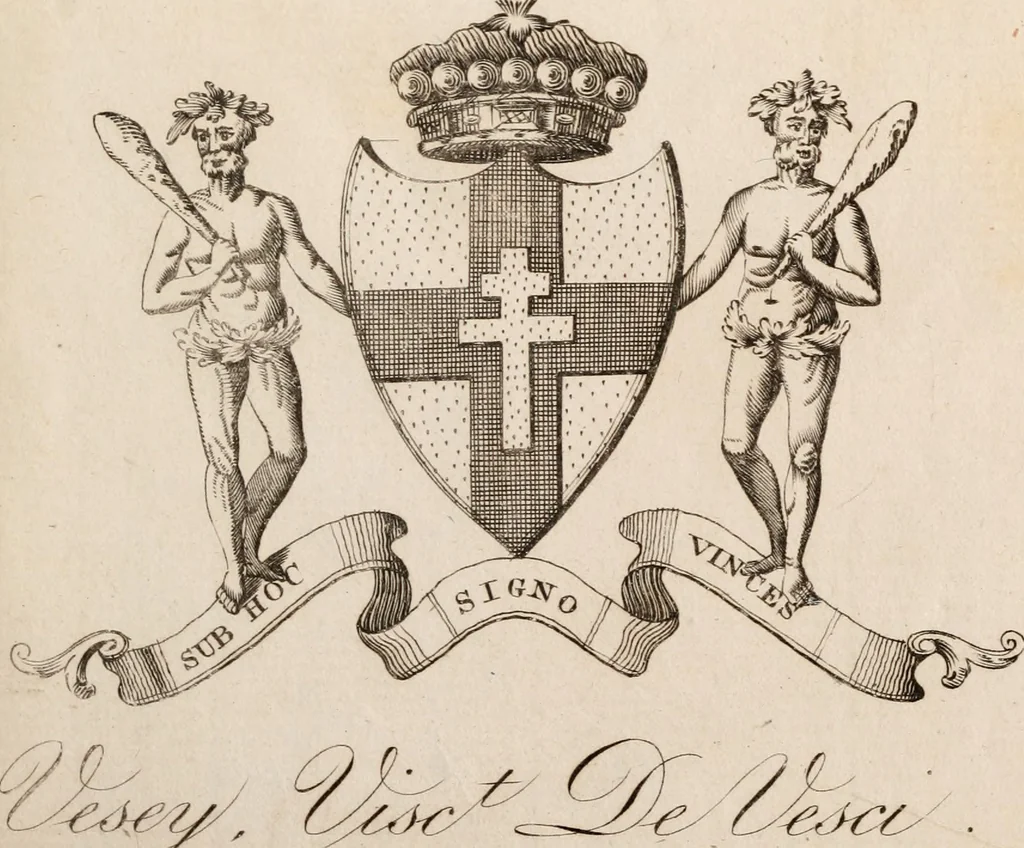 An illustration from The peerage of Ireland : or, A genealogical history of the present nobility of that kingdom, 1789, leaf 8