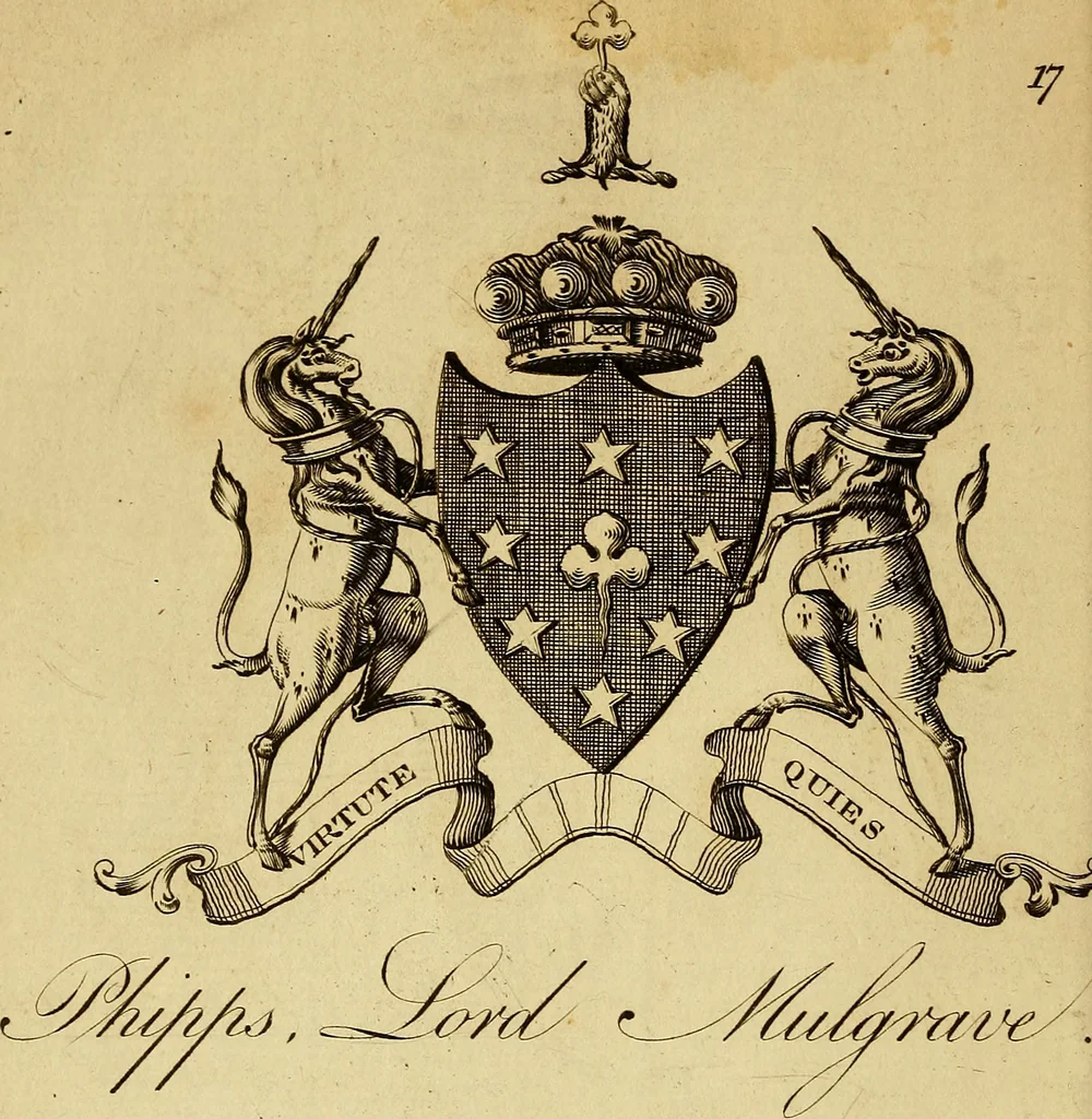 An illustration from The peerage of Ireland : or, A genealogical history of the present nobility of that kingdom, 1789, leaf 19