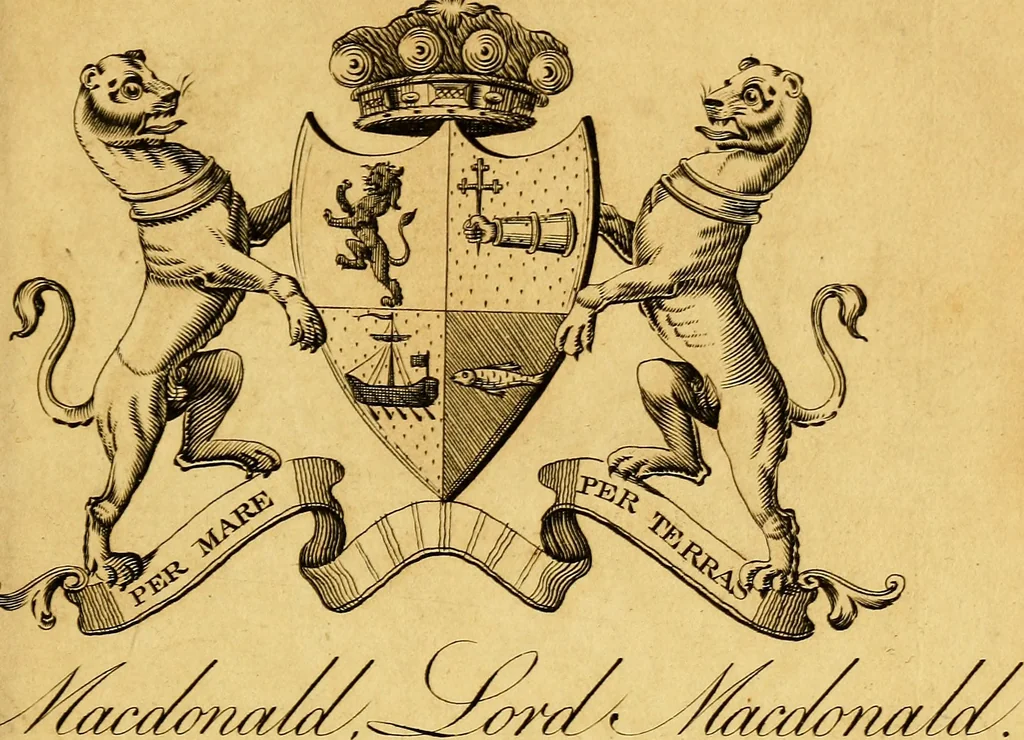 An illustration from The peerage of Ireland : or, A genealogical history of the present nobility of that kingdom, 1789, leaf 24