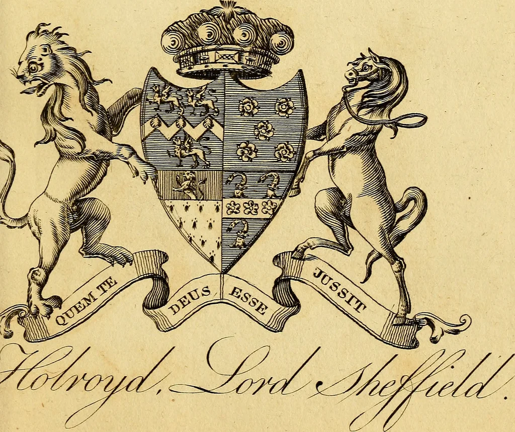 An illustration from The peerage of Ireland : or, A genealogical history of the present nobility of that kingdom, 1789, leaf 36