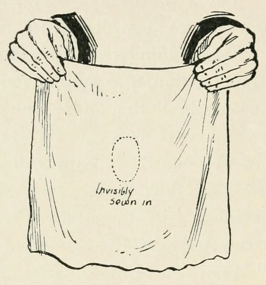 An illustration from Peerless prestidigitation : being a collection of entirely new ideas and effects in the fascinating art of modern magic, 1910, leaf 34