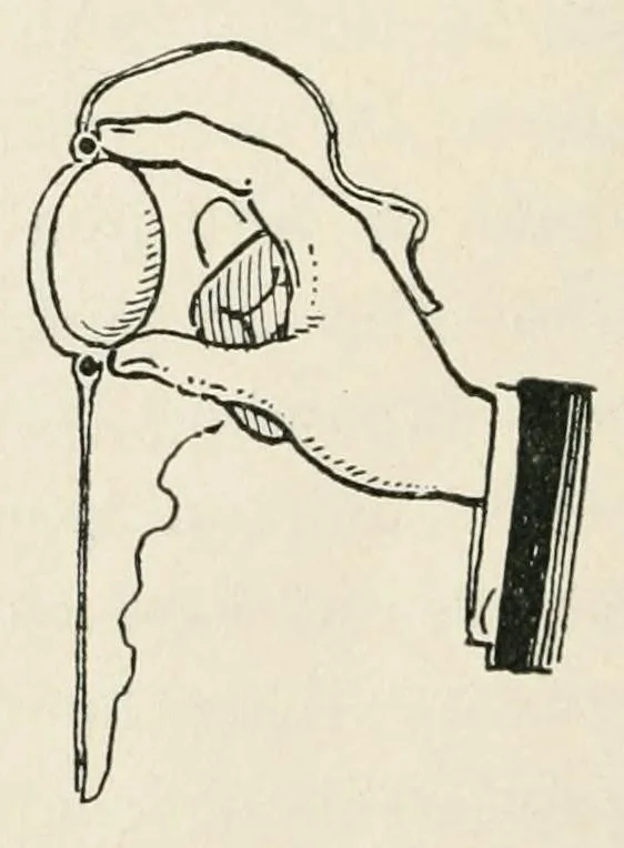 An illustration from Peerless prestidigitation : being a collection of entirely new ideas and effects in the fascinating art of modern magic, 1910, leaf 34