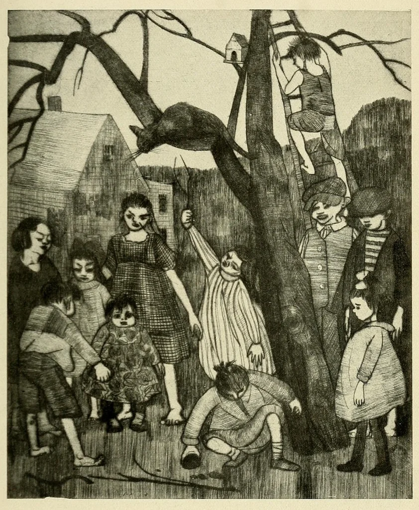 An illustration from Peggy Bacon, 1922, leaf 23